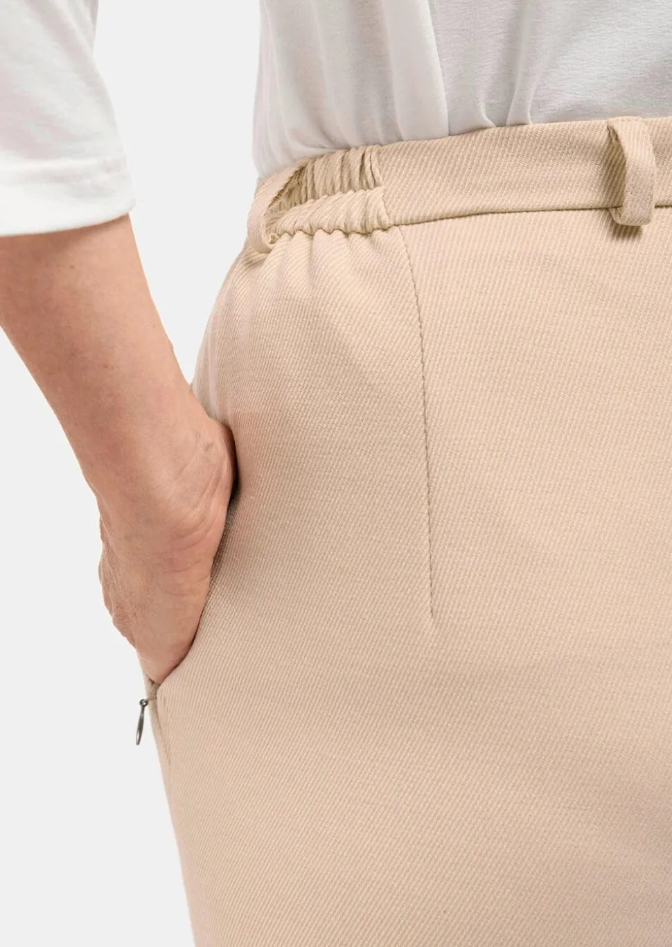 Pantalon à côtes coupe confort