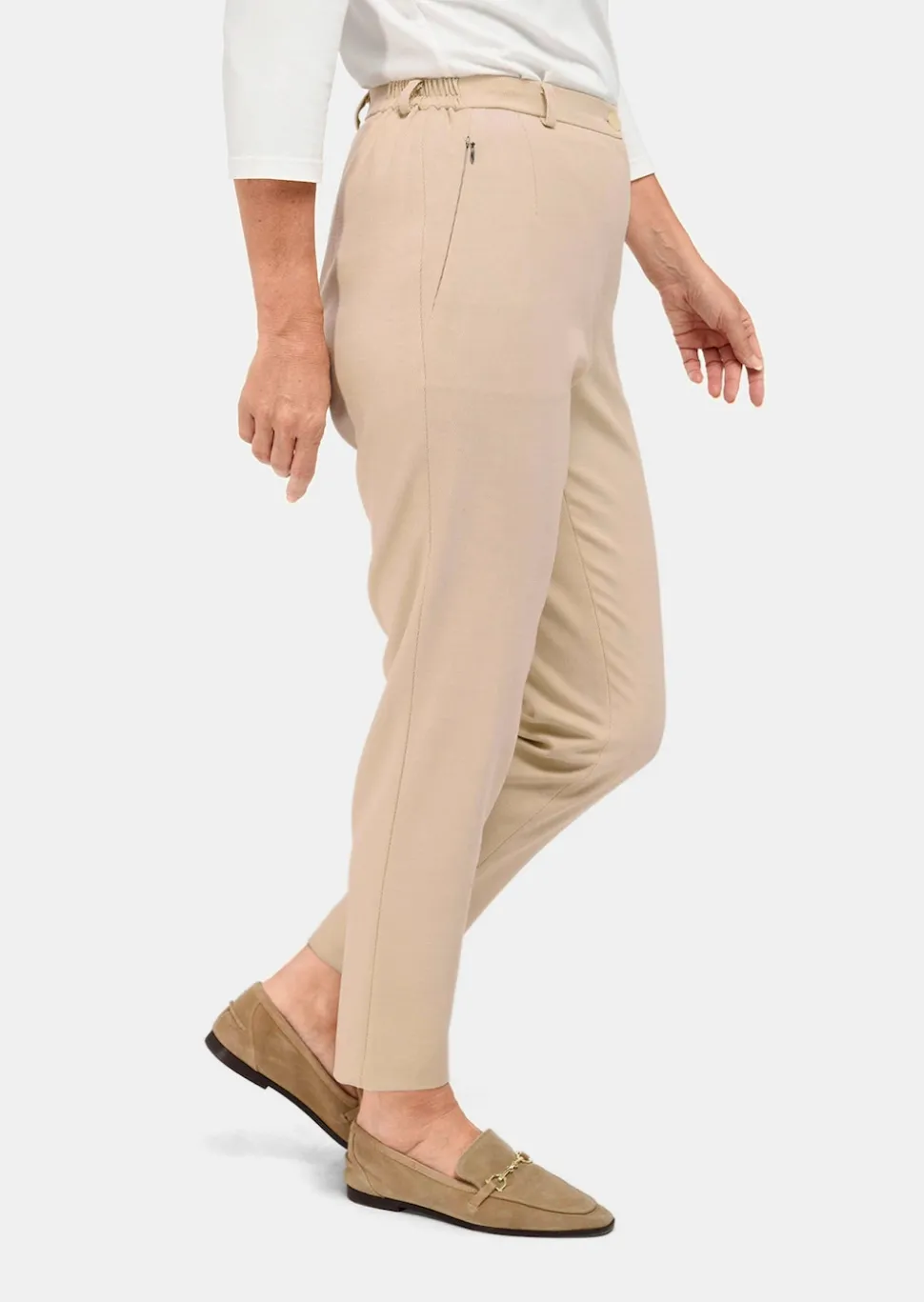 Pantalon à côtes coupe confort