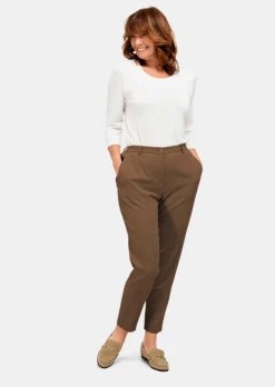 Pantalon à côtes coupe confort