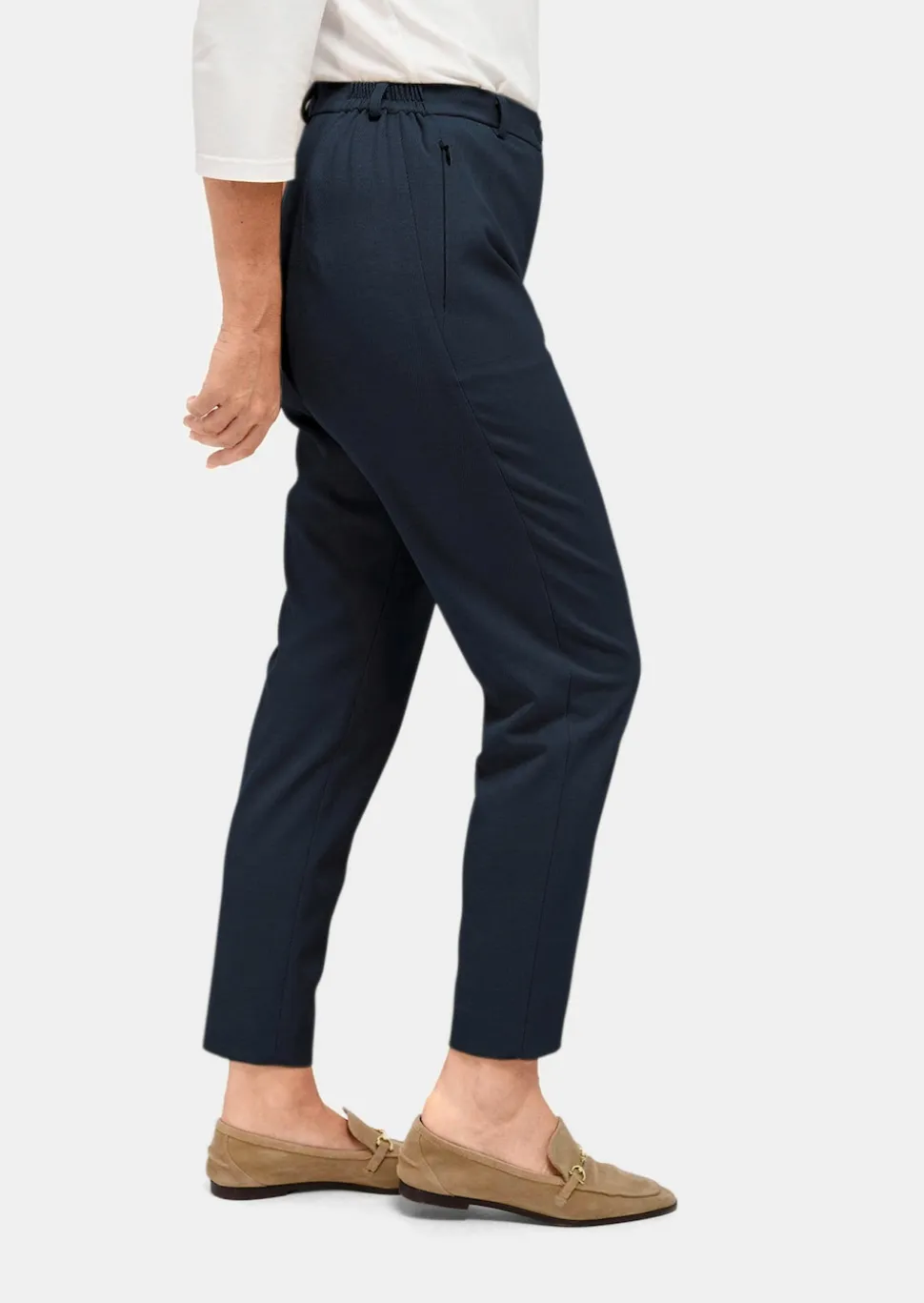 Pantalon à côtes coupe confort