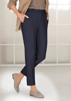 Pantalon à côtes coupe confort