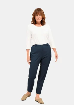 Pantalon à côtes coupe confort