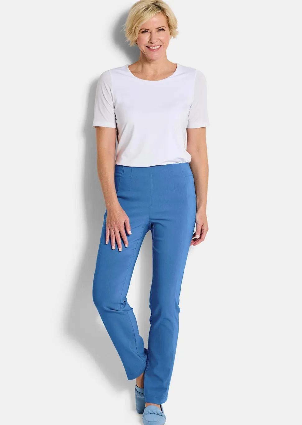 Pantalon en bengaline CARLA, facile d'entretien