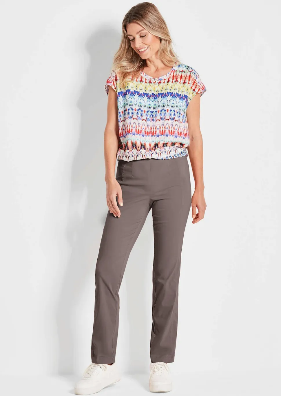 Pantalon en bengaline CARLA, facile d'entretien