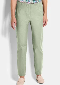 Pantalon en bengaline LOUISA, aspect jean