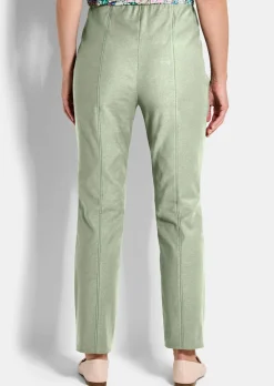 Pantalon en bengaline LOUISA, aspect jean