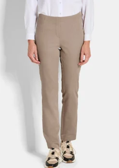 Pantalon en bengaline LOUISA, aspect jean