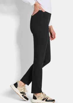 Pantalon en bengaline LOUISA, aspect jean