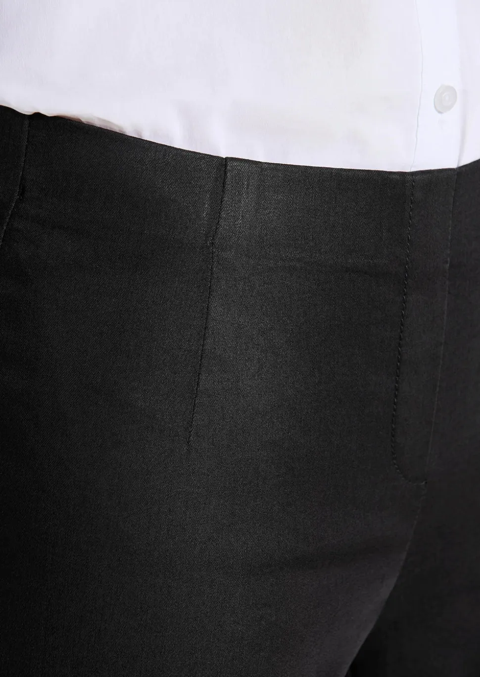 Pantalon en bengaline LOUISA, aspect jean