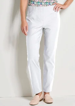 Pantalon en bengaline LOUISA, aspect jean
