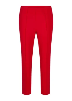 Pantalon en bengaline LOUISA avec plis nervurés