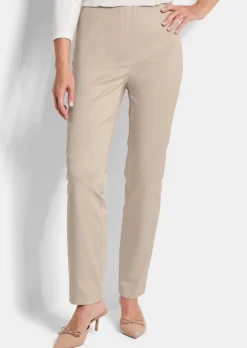 Pantalon en bengaline LOUISA, aspect jean