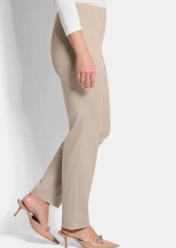 Pantalon en bengaline LOUISA, aspect jean