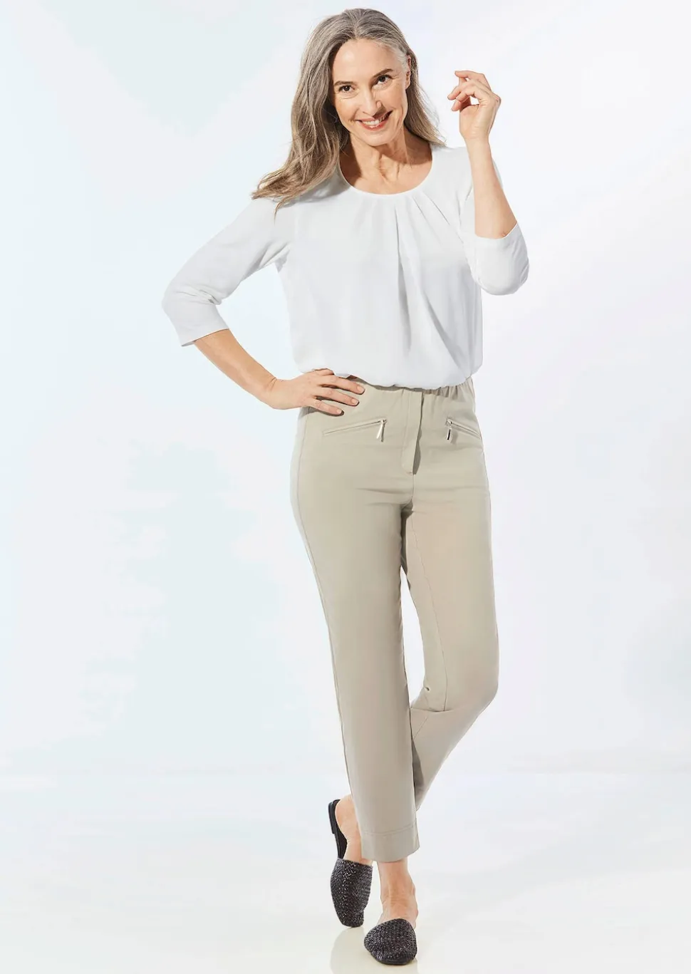 Pantalon 7/8 en bengaline LOUISA