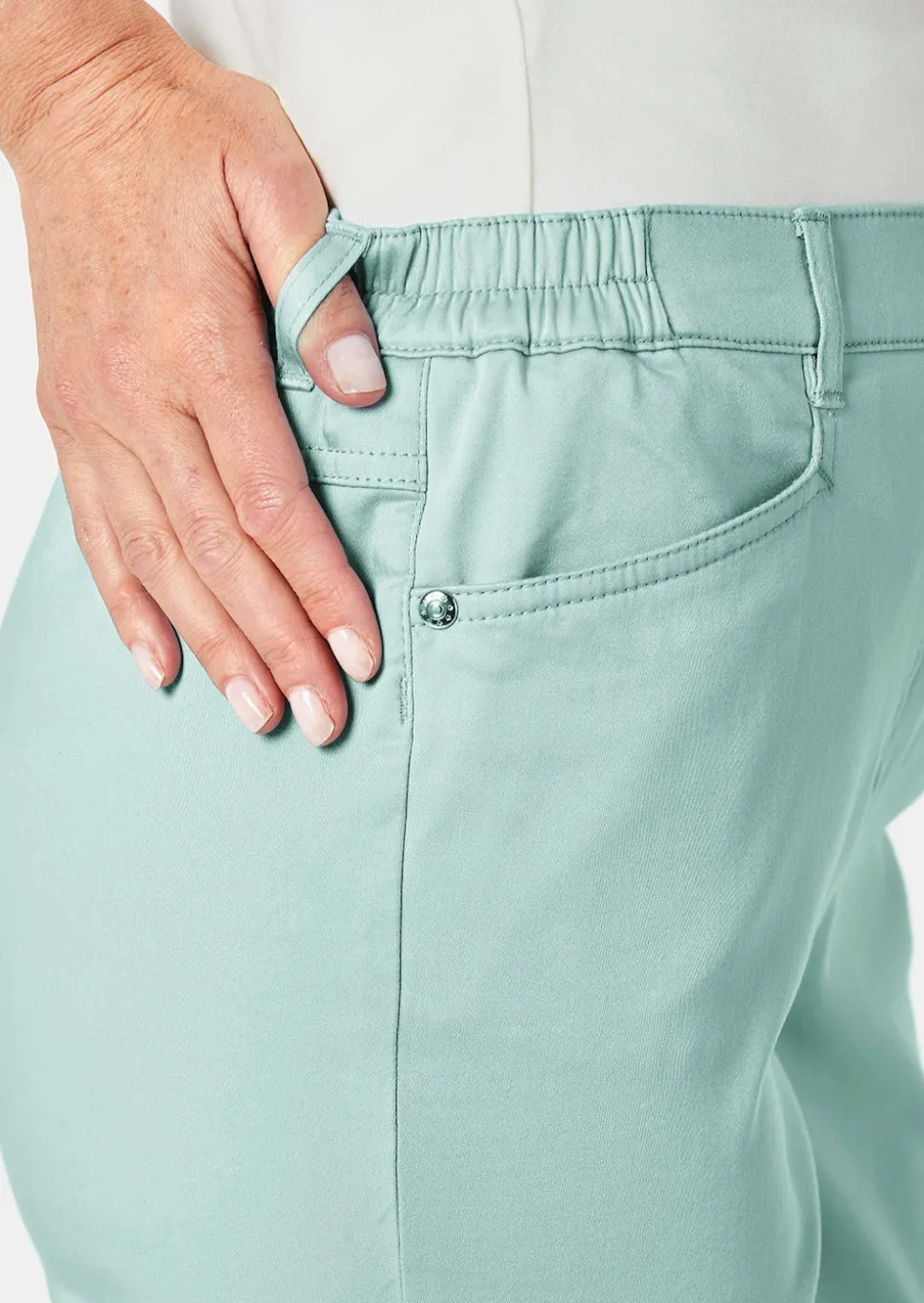 Pantalon en coton satiné LOUISA