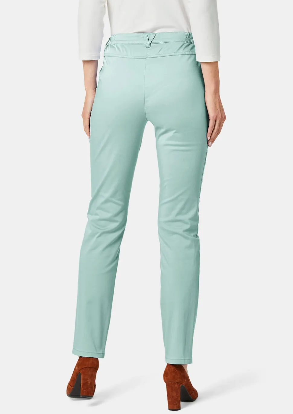 Pantalon en coton satiné LOUISA