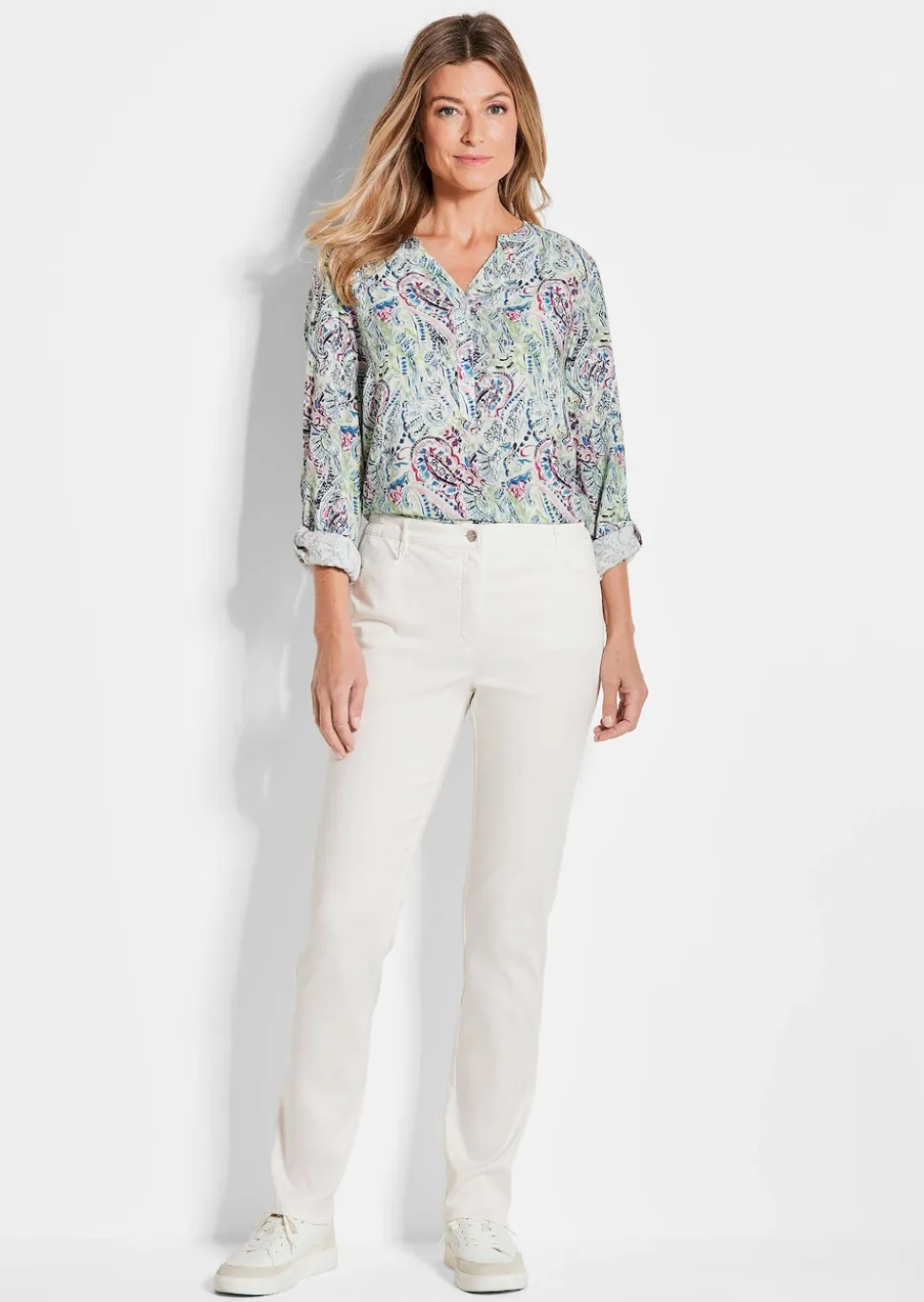 Pantalon en coton satiné LOUISA COMFORT+