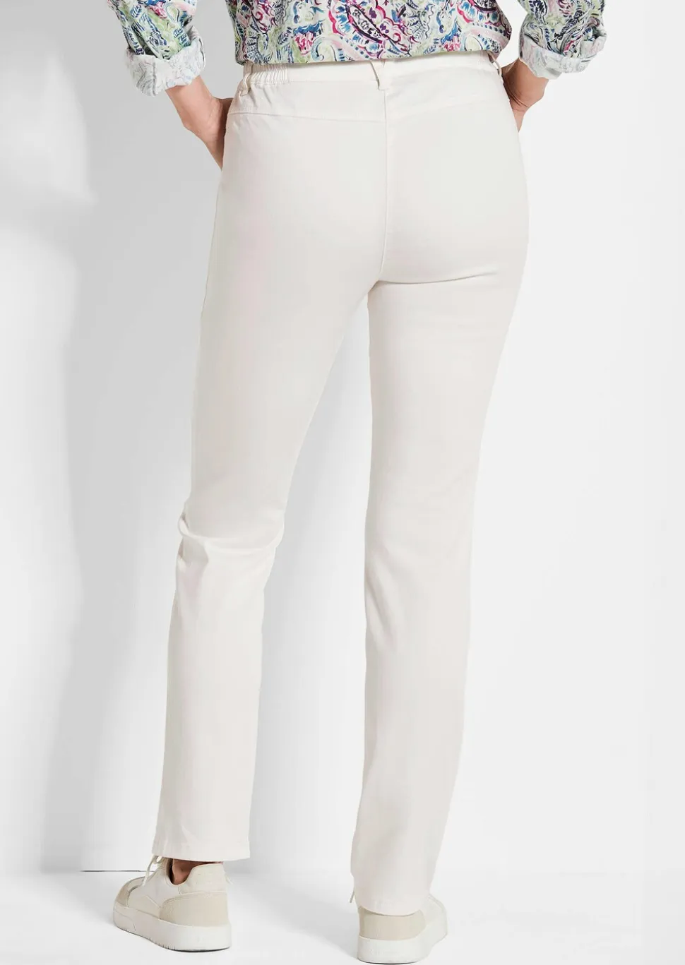 Pantalon en coton satiné LOUISA COMFORT+