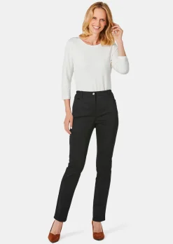 Pantalon en coton satiné LOUISA