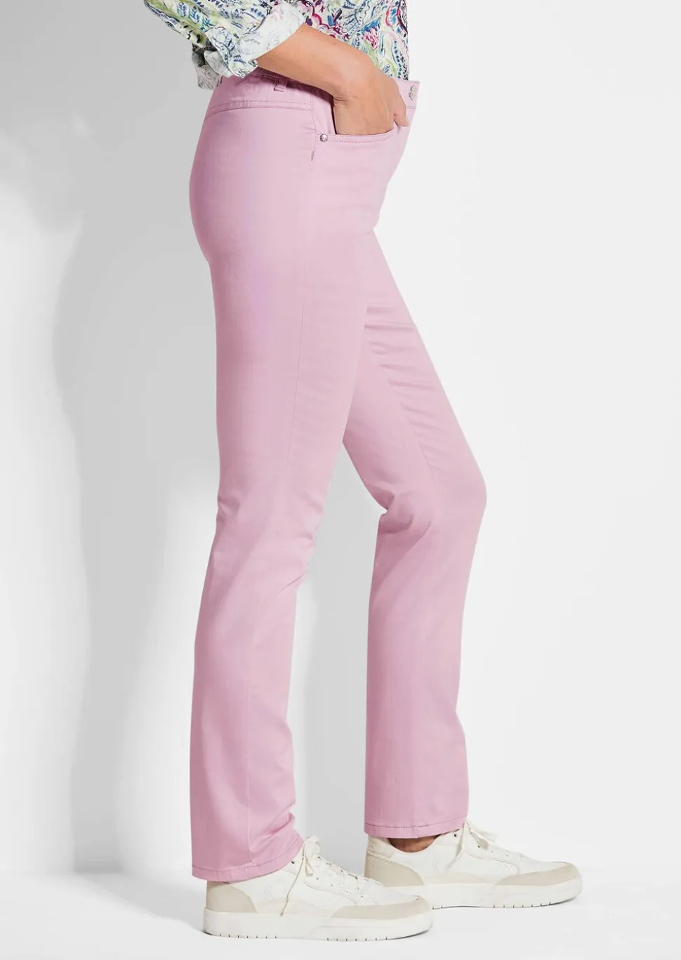 Pantalon en coton satiné LOUISA COMFORT+