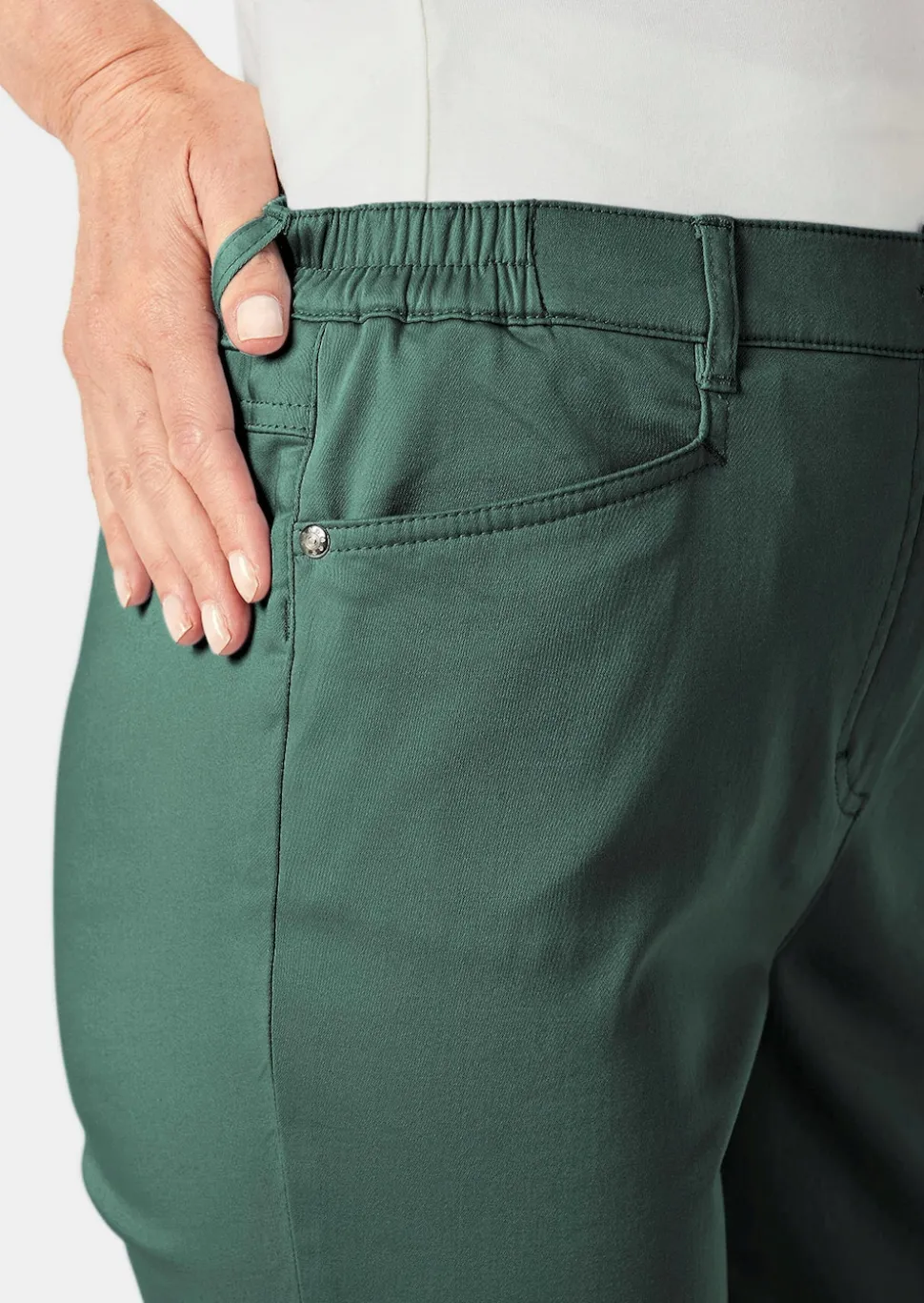 Pantalon en coton satiné LOUISA COMFORT+