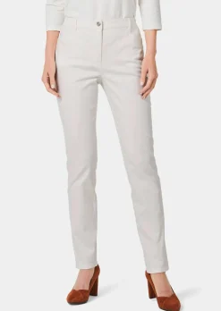 Pantalon en coton satiné LOUISA