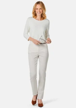 Pantalon en coton satiné LOUISA