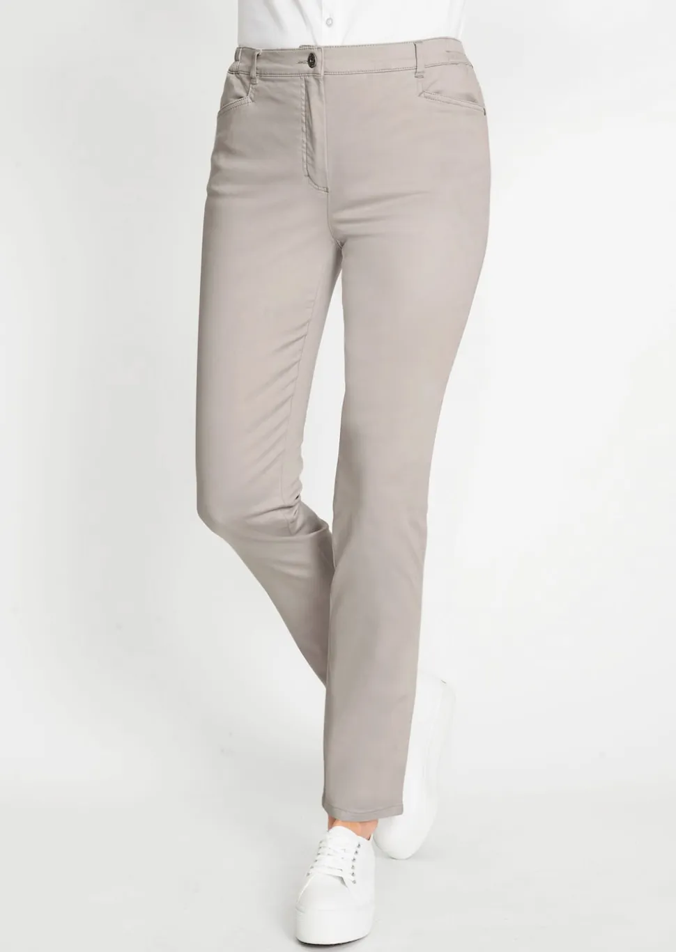 Pantalon en coton satiné LOUISA COMFORT+