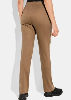 Pantalon en jersey aspect maille