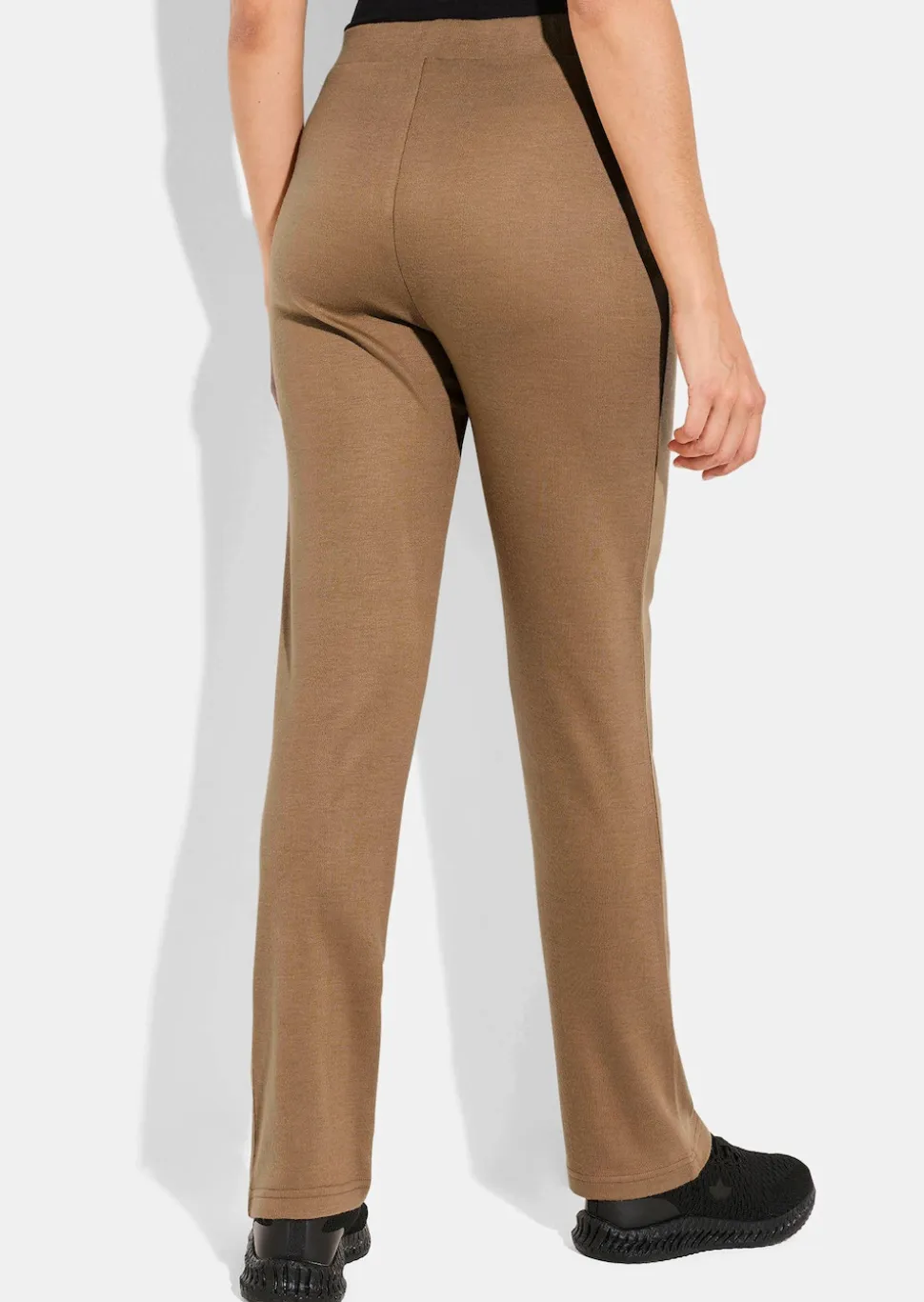 Pantalon en jersey aspect maille