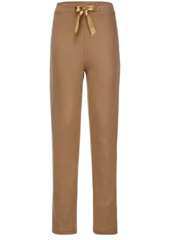 Pantalon en jersey aspect maille