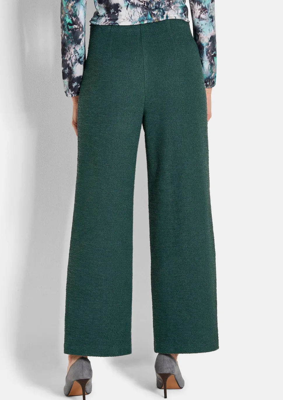 Pantalon en jersey VERA, aspect bouclette