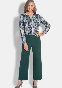 Pantalon en jersey VERA, aspect bouclette