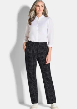 Pantalon en jersey VERA, aspect tweed
