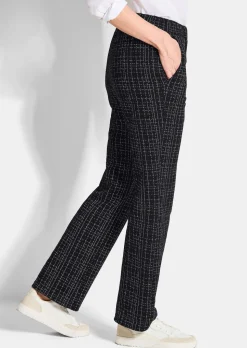 Pantalon en jersey VERA, aspect tweed