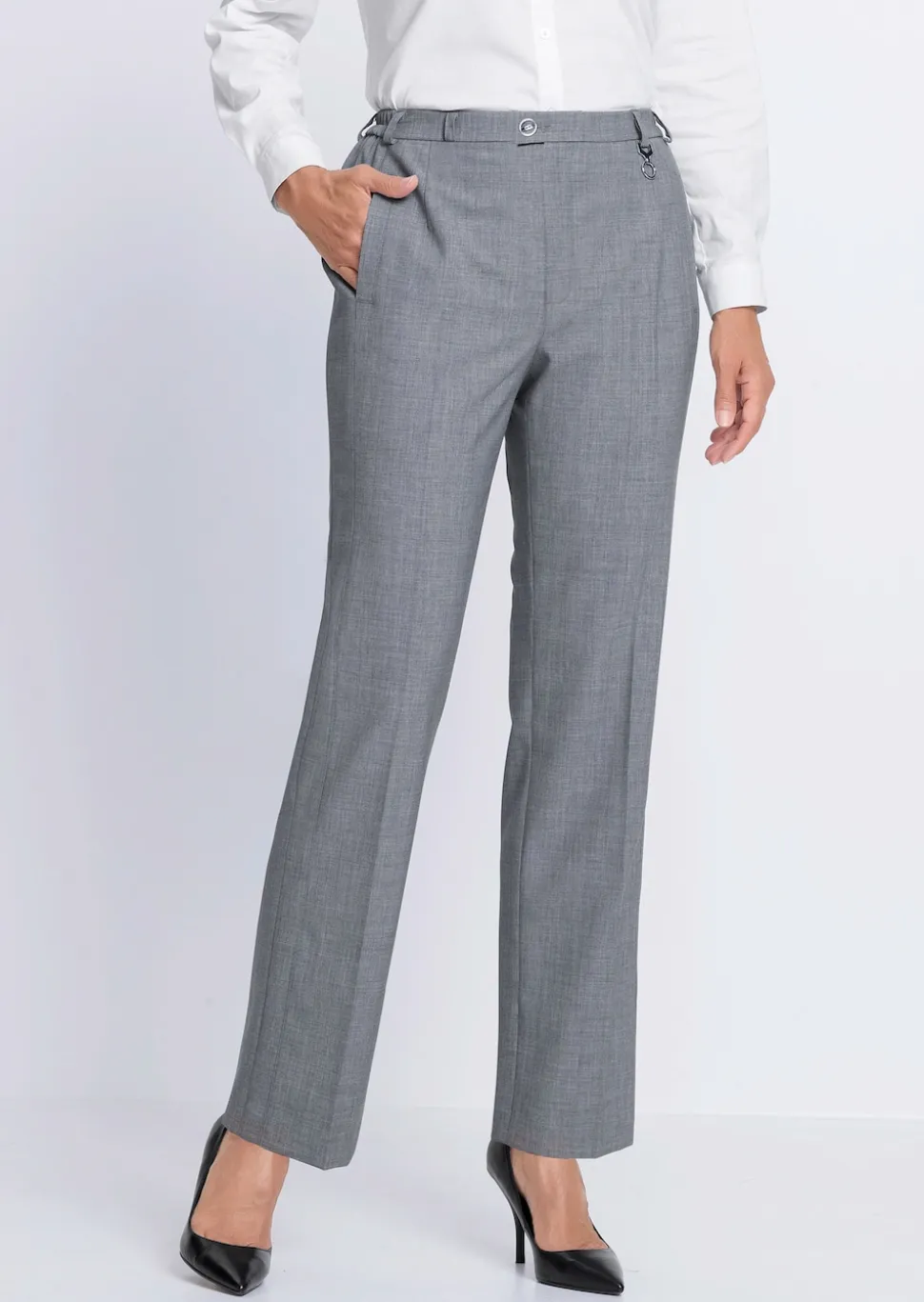 Pantalon en laine vierge Trevira CARLA COMFORT+