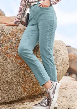Pantalon en velours aspect sport