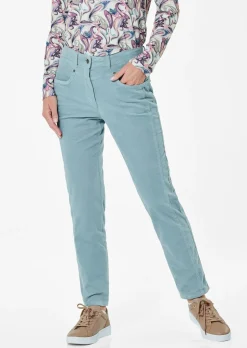 Pantalon en velours aspect sport