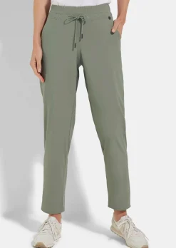 Pantalon estival réalisé dans une matière extensible légère