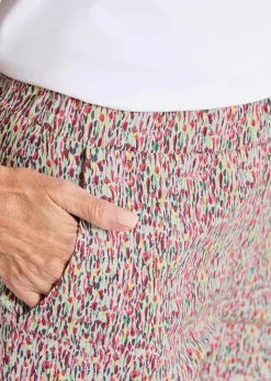 Pantalon extensible à motif