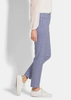 Pantalon imprimé LOUISA en matière scuba