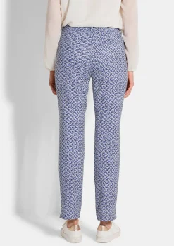 Pantalon imprimé LOUISA en matière scuba