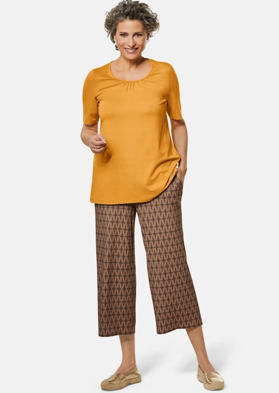 Pantalon imprimé VERA au tombé fluide