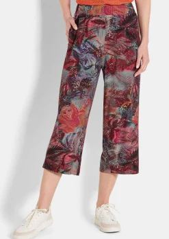 Pantalon imprimé VERA en jersey de viscose
