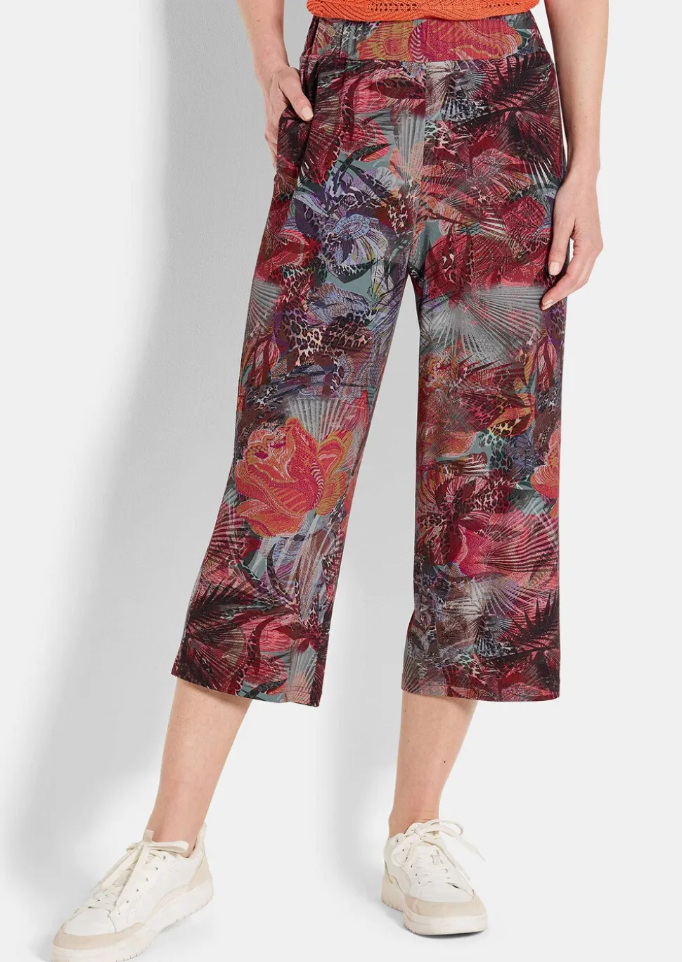 Pantalon imprimé VERA en jersey de viscose