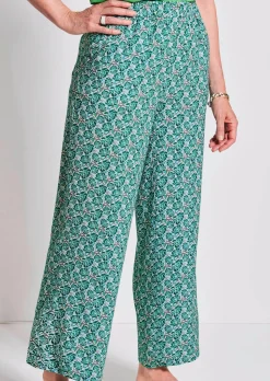 Pantalon imprimé VERA à jambes amples