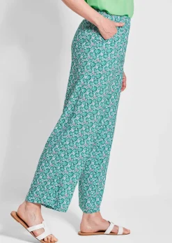 Pantalon imprimé VERA à jambes amples