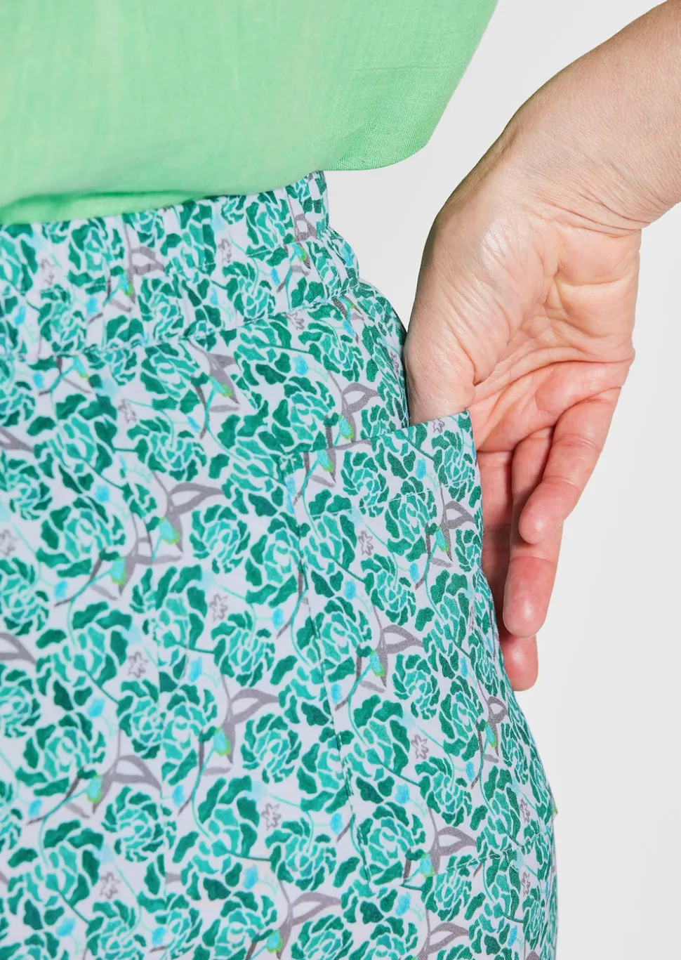 Pantalon imprimé VERA à jambes amples