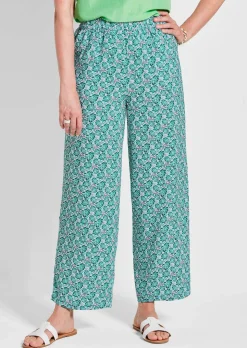 Pantalon imprimé VERA à jambes amples