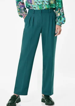 Pantalon élégant avec plis à la taille